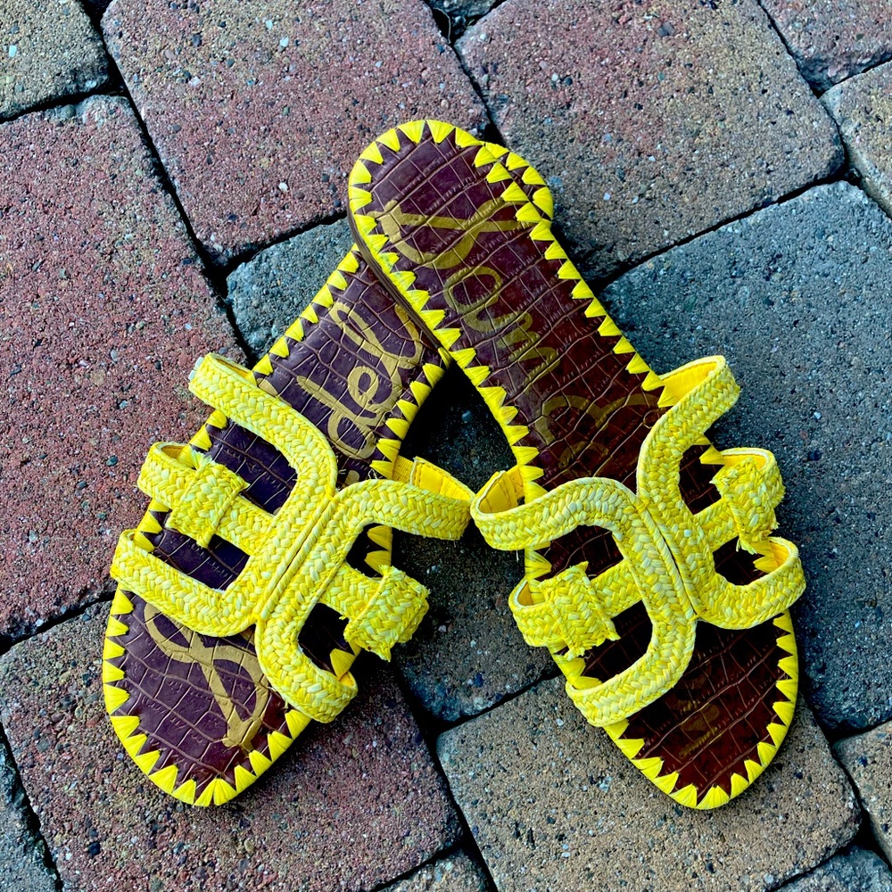 Yellow sandals - never worn